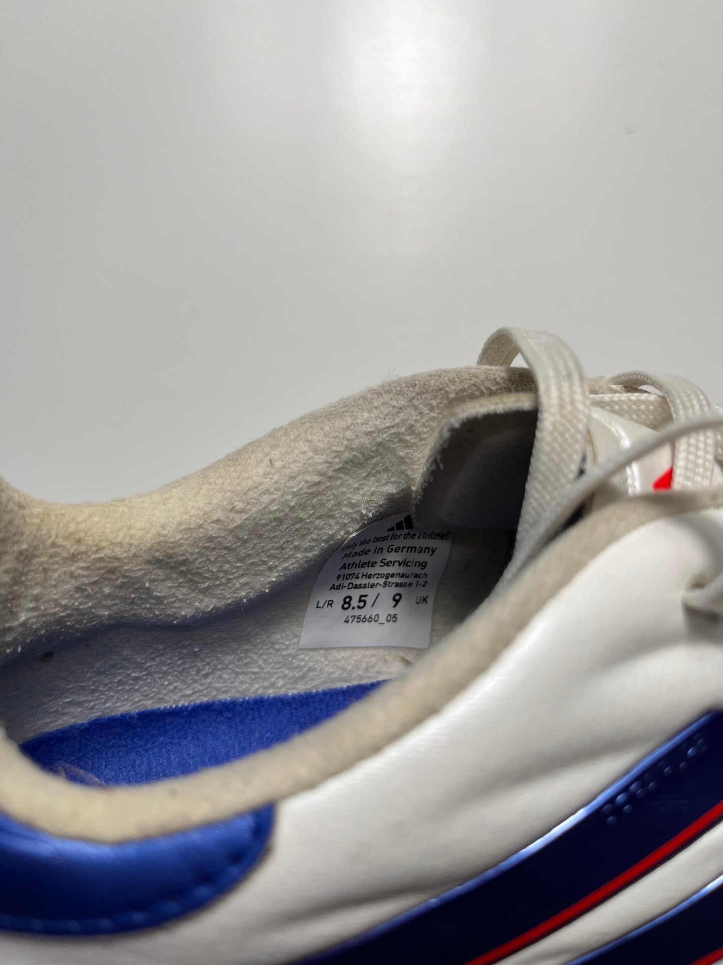 Adidas Copa Pure 2 White, FG, UK 8.5/9