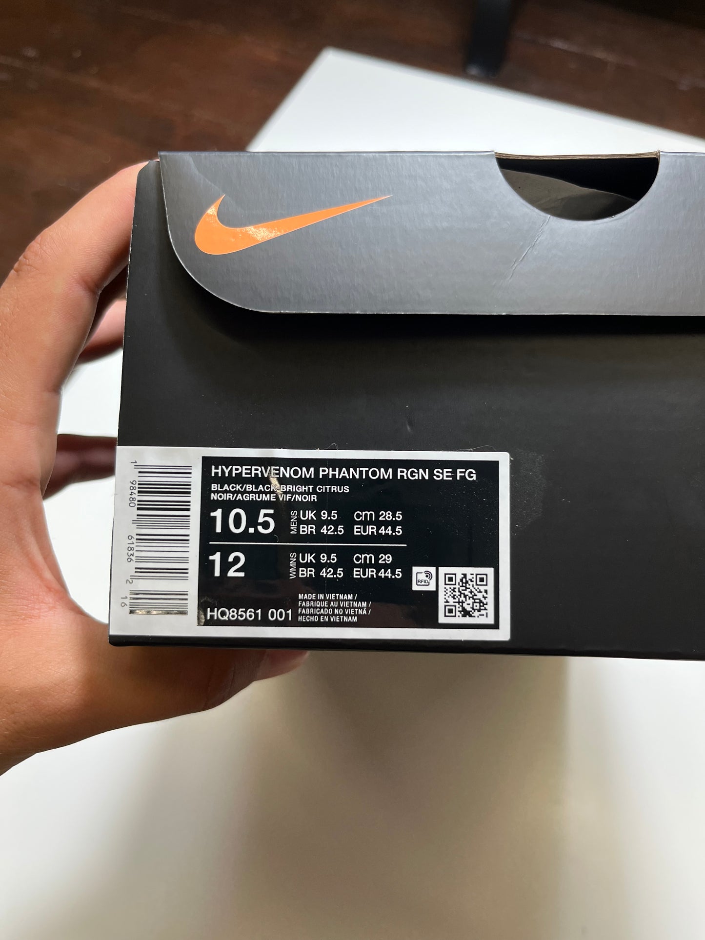 Nike Hypervenom 1 RGN Elite FG UK 9.5 Brand New