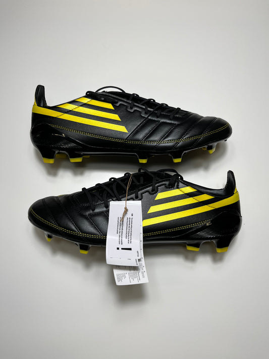 Adidas F50 Elite leather yellow black FG UK 10.5 Brand new