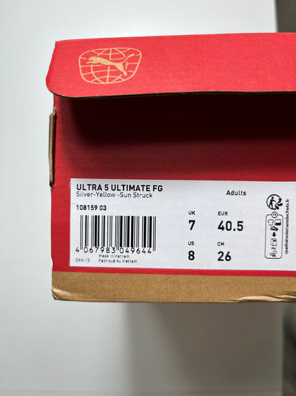 Puma Ultra Ultimate FG UK 7 US 8 EU 40.5 Brand new with box