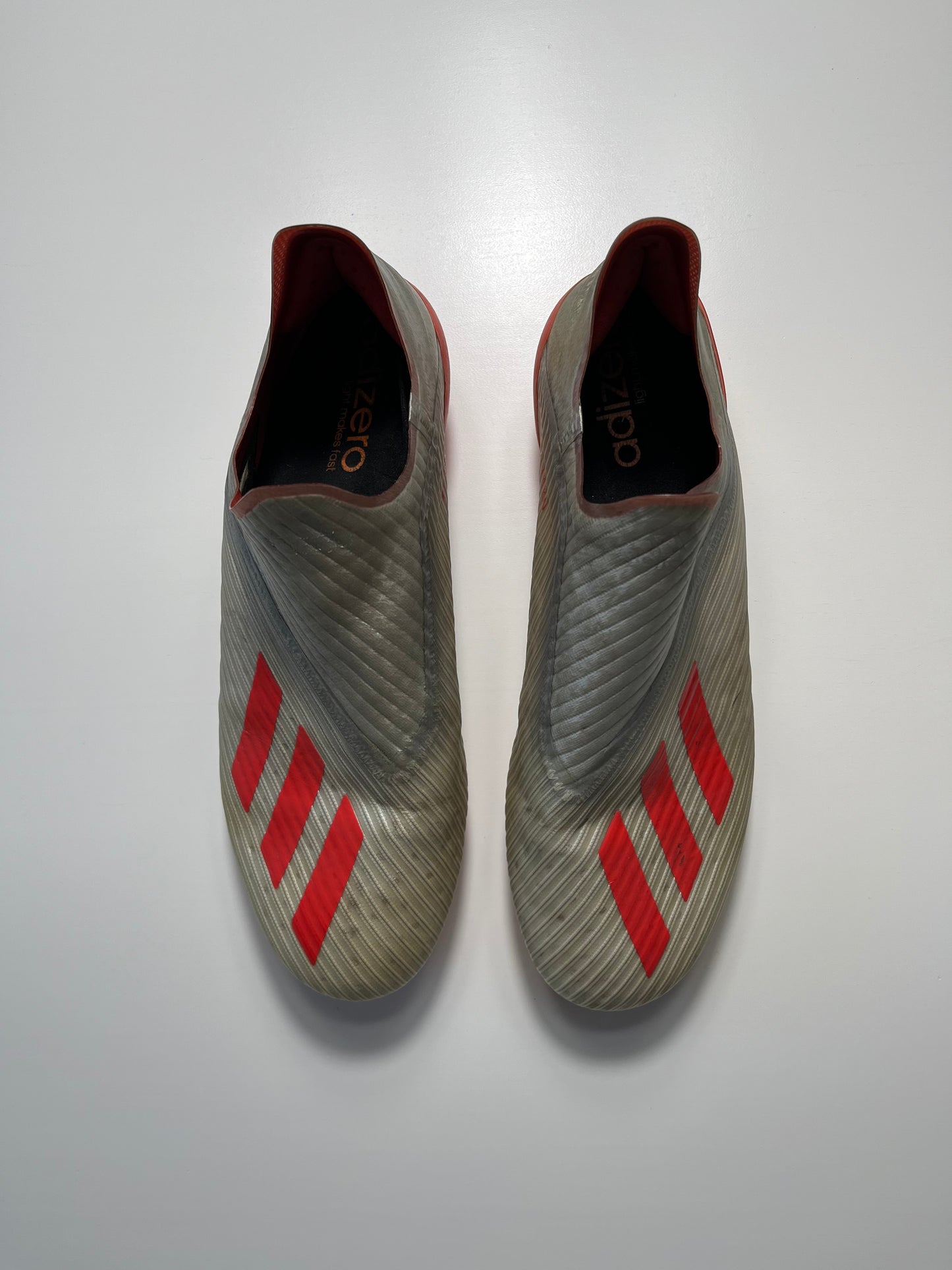 Adidas X19+ Silver/Red, SG, UK 9