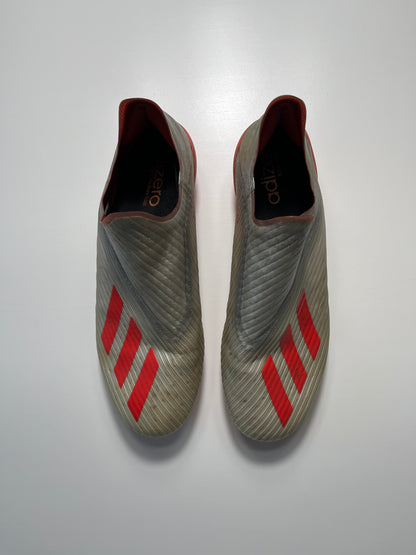 Adidas X19+ Silver/Red, SG, UK 9