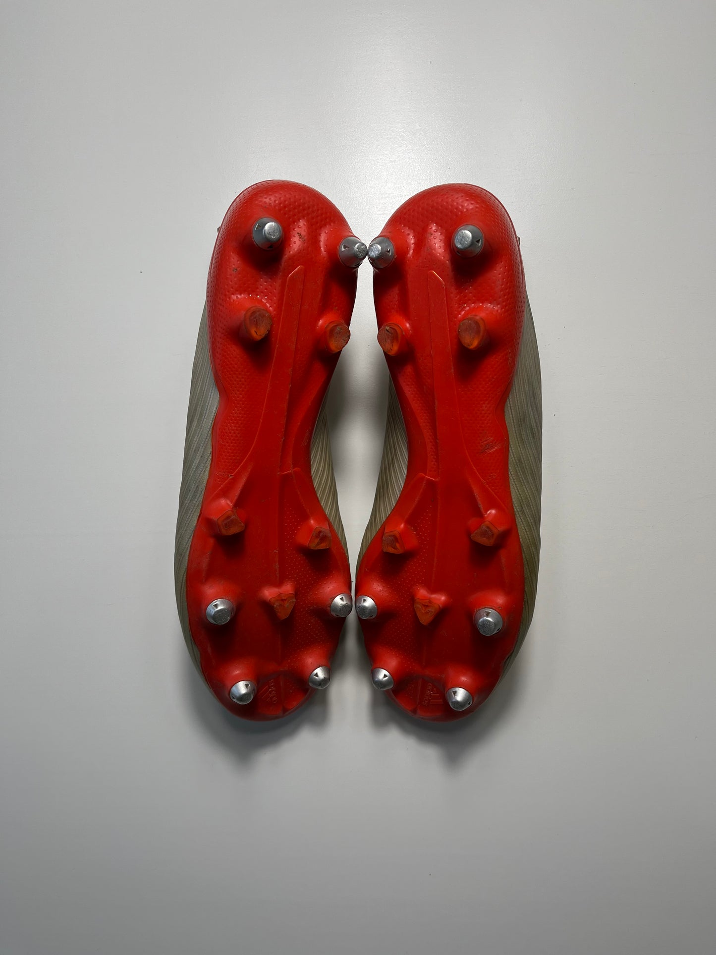 Adidas X19+ Silver/Red, SG, UK 9